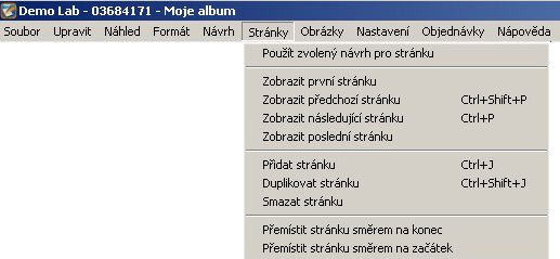 Nabídka - stránky